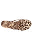 Tkees Tk-2081 Klasik Parmak Arası Terlik LEOPAR KREM KAHVE